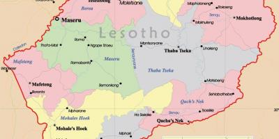 Карта Лесота