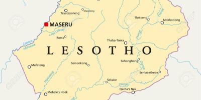 Карта Лесота масеру